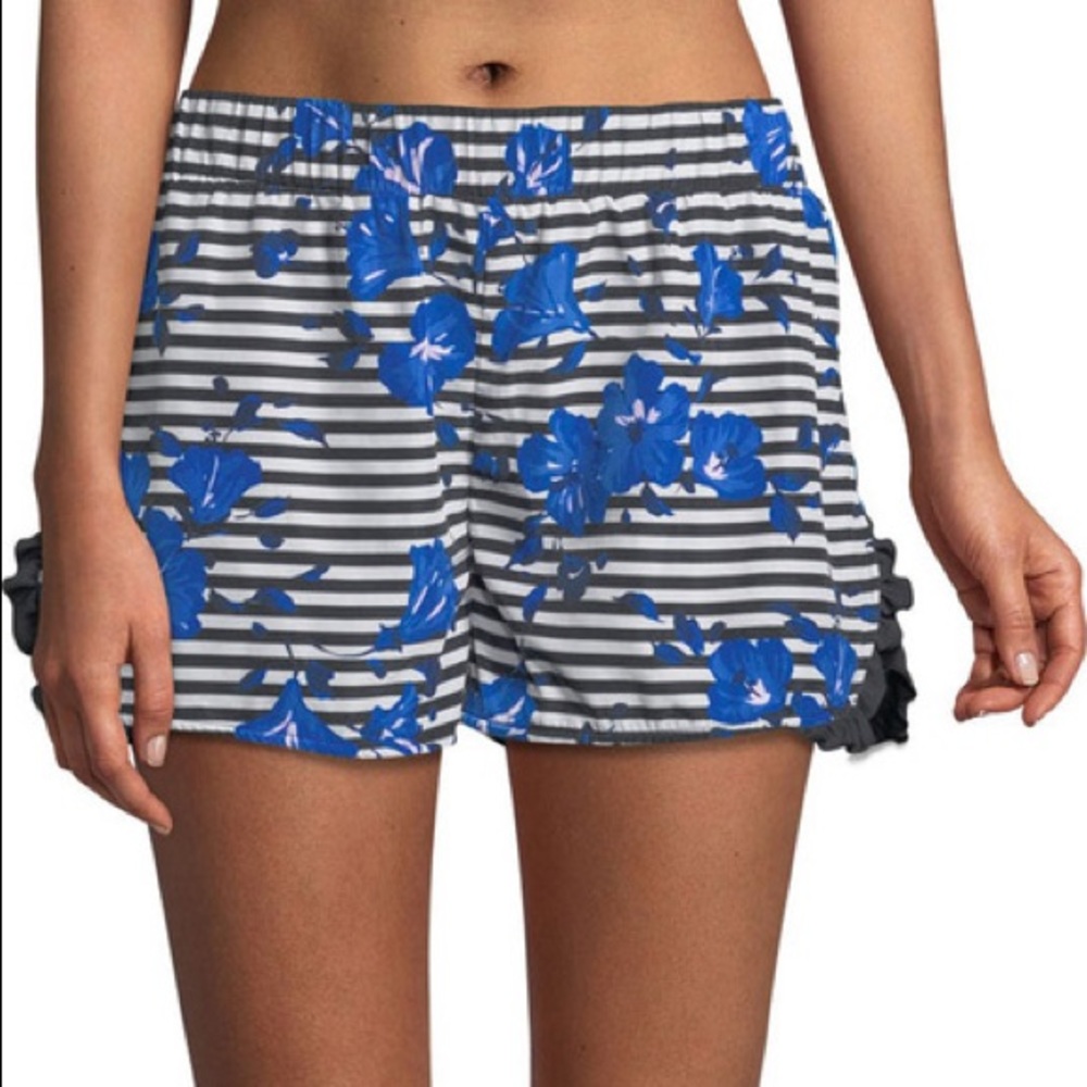 🌺Kate Spade Hibiscus Striped shorts 🌺